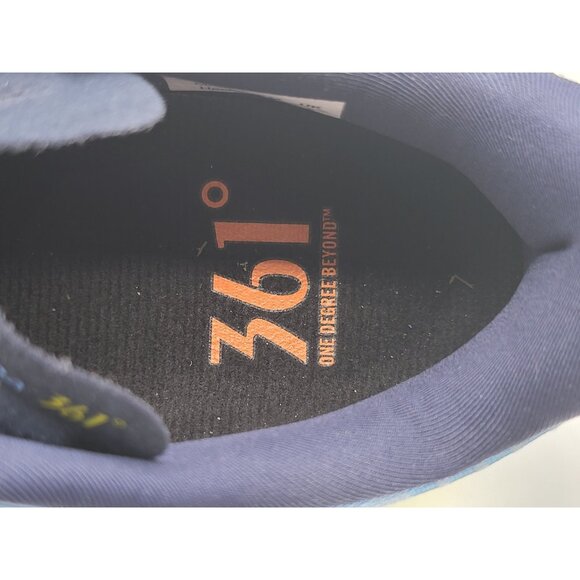 361 Futura Shoes Mens Size 8 Blue Yellow Vibram MegaGrip Trail‎ Running Sneakers - Picture 9 of 15